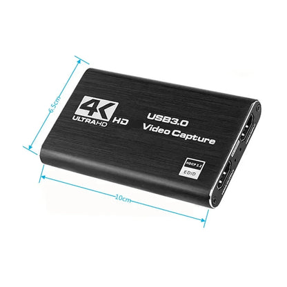 Tarjeta de captura de vídeo 4K USB 3,0, grabadora de vídeo HD 60fps