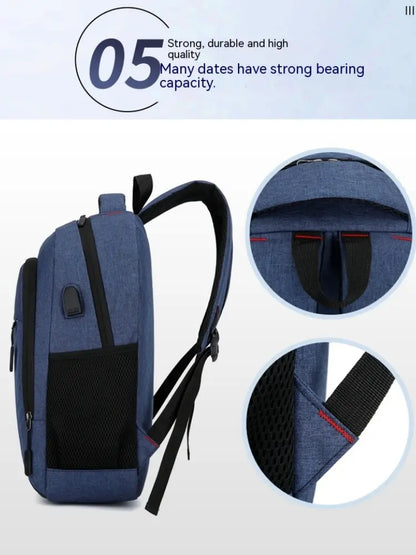 Mochila de viaje para hombre y mujer, bolsa de ordenador para estudiantes, a la moda, Simple, grande