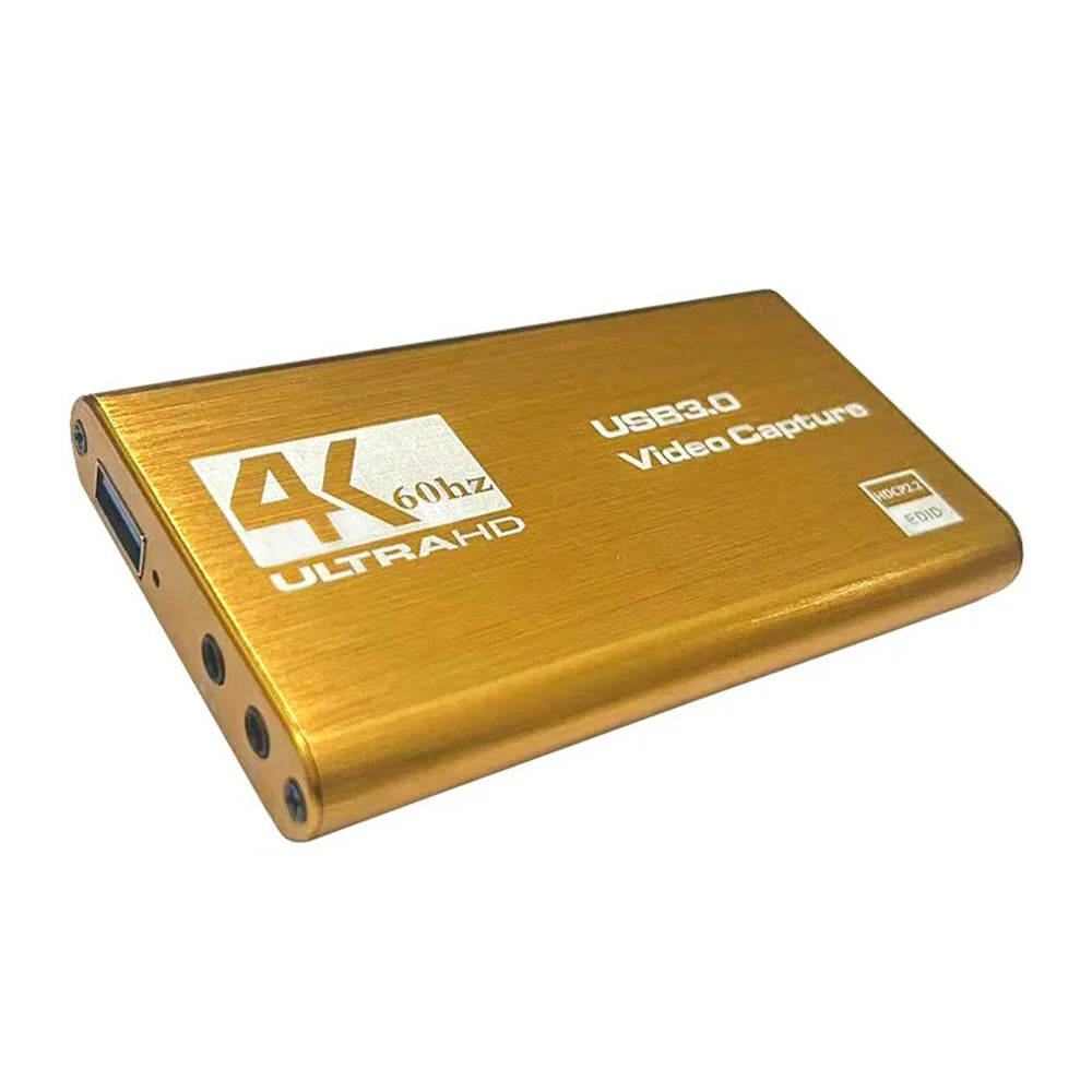 Tarjeta de captura de vídeo 4K USB 3,0, grabadora de vídeo HD 60fps