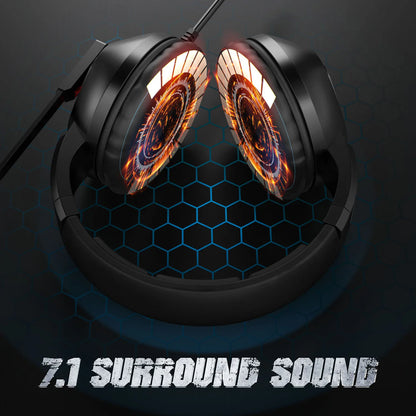 ONIKUMA-auriculares K19 para juegos, audífonos profesionales con retroiluminación LED RGB