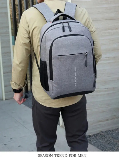 Mochila de viaje para hombre y mujer, bolsa de ordenador para estudiantes, a la moda, Simple, grande