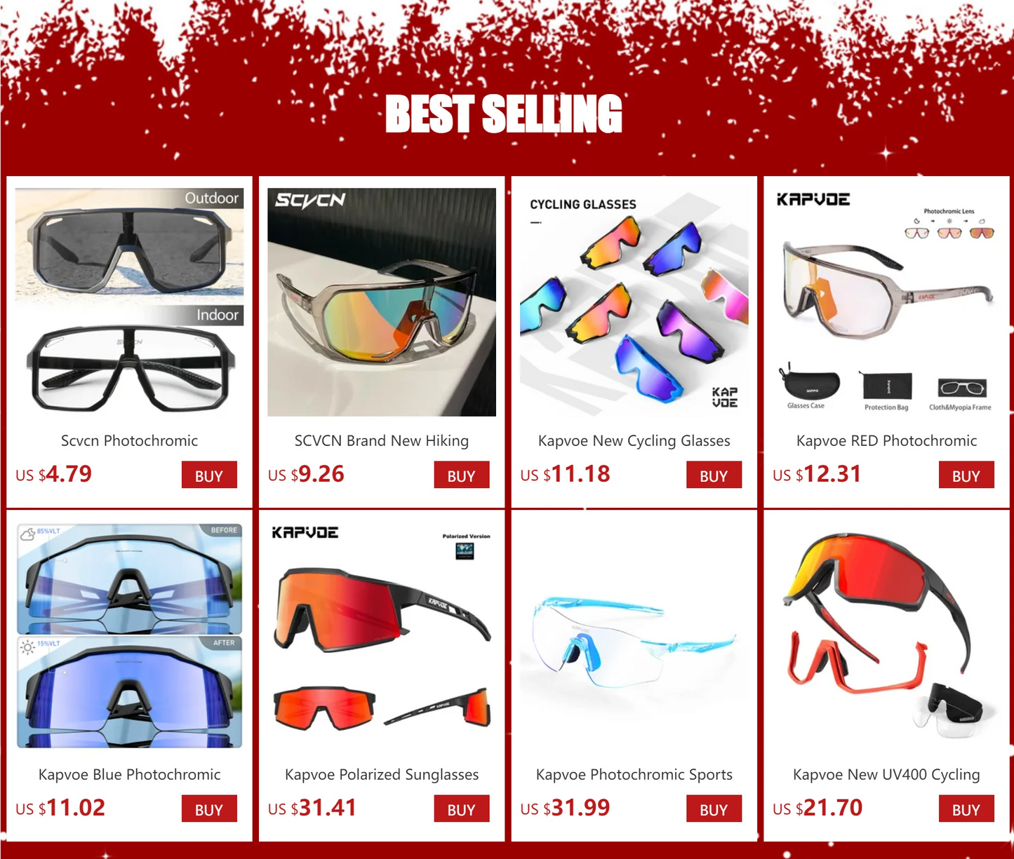 SCVCN Gafas de ciclismo Bicicleta de montaña Bicicleta Senderismo.