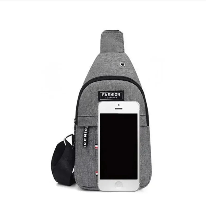 Riñonera impermeable de gran capacidad para hombre, correa ajustable.